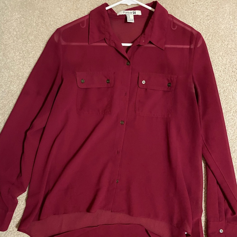 Forever 21- maroon blouse